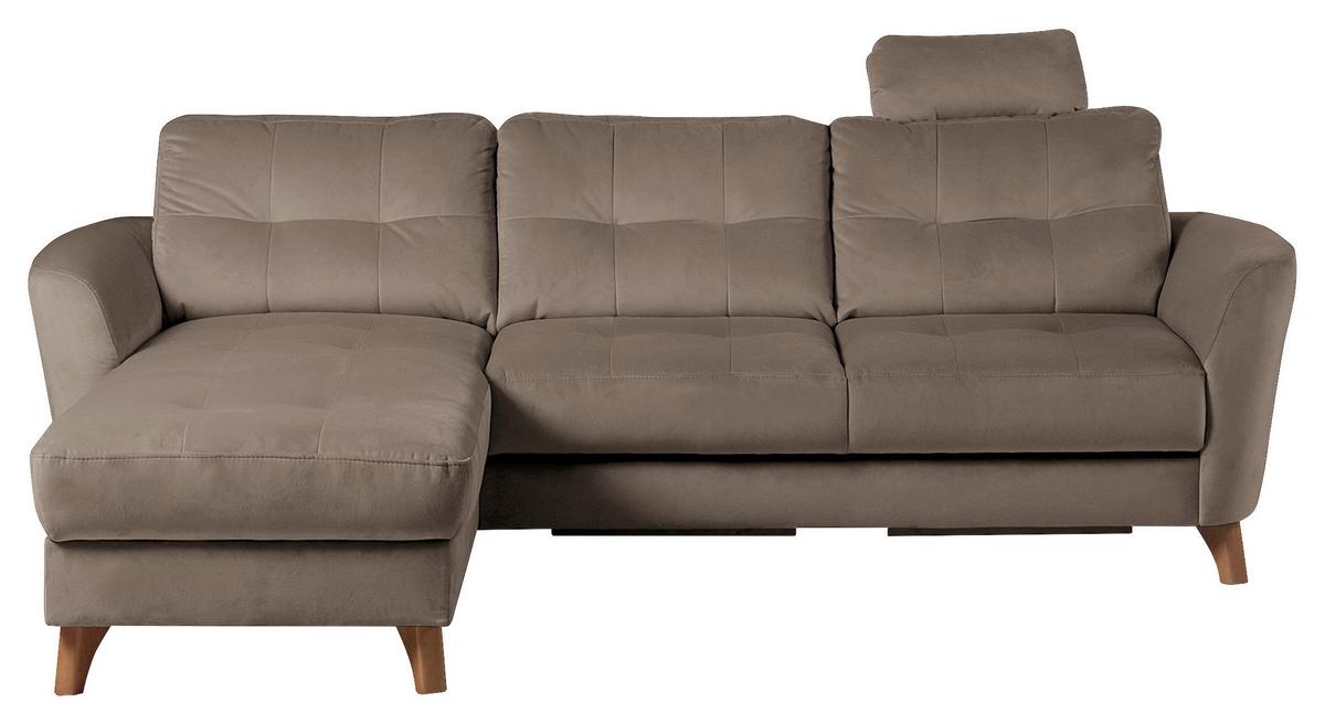 Ecksofa Nordic, Beige S: 168x238 cm - Beige/Buchefarben, Design, Textil (168/238cm) - Livetastic
