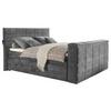 Boxspringbett Mit Bettkasten 180x200 Cm Denver - Dunkelgrau, KONVENTIONELL, Textil (180/200cm) - Carryhome