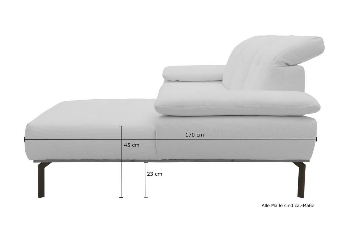 Ecksofa Grün S: 242x170 cm - Wildeiche/Schwarz, Design, Holz/Textil (242/170cm) - MID.YOU
