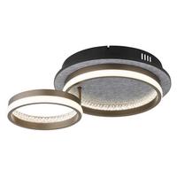 Led Mennyezeti Lámpa 67179d1 Della - fekete/fehér, Design, műanyag/fém (47,2cm) - Globo