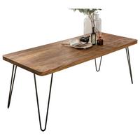 Esstisch Wl1.501 - Sheeshamfarben/Schwarz, Design, Holz/Metall (120/80/76cm) - MID.YOU