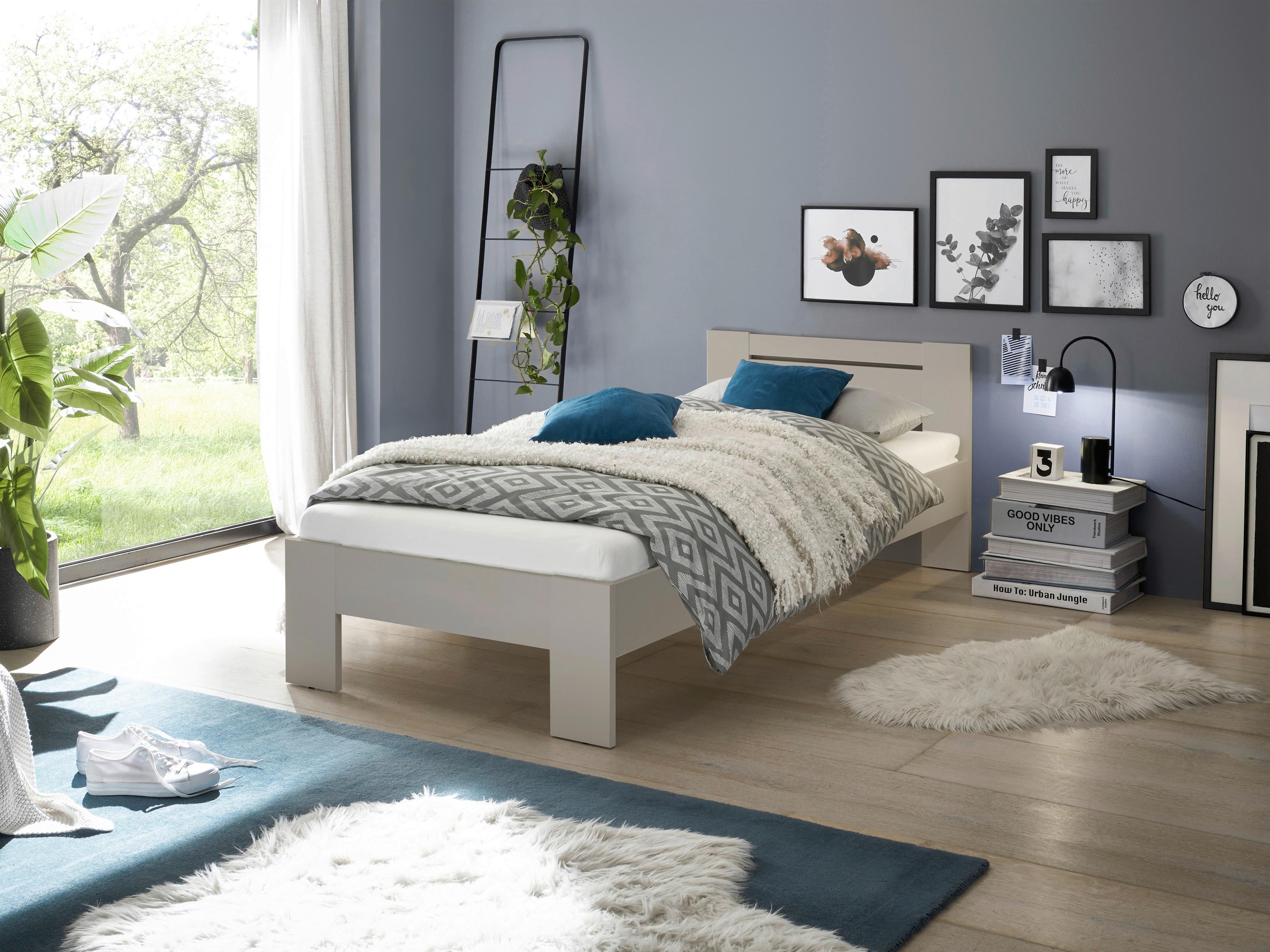 Bett Cannes 90 Kashmir Dekor 90x200 - Kaschmir, KONVENTIONELL, Holzwerkstoff (90/200cm) - Ondega