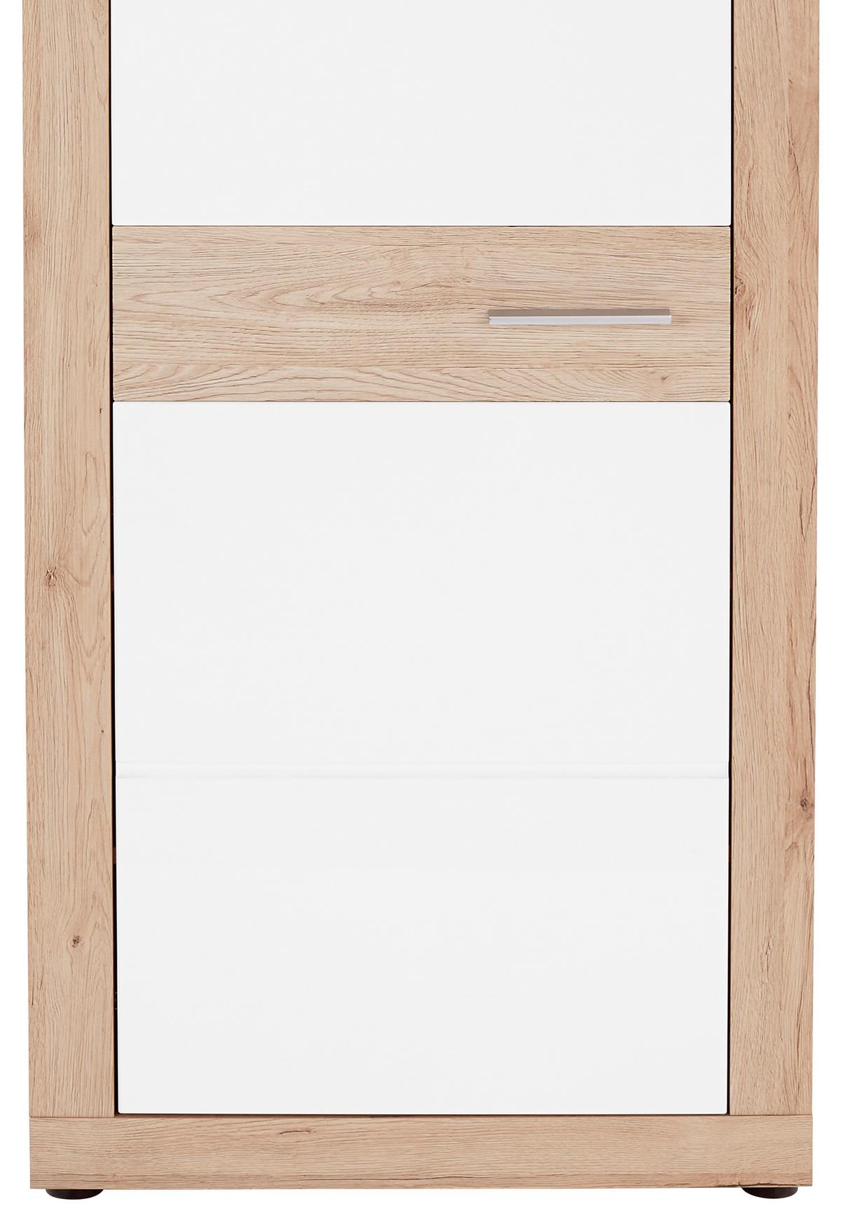 PREDSIEŇOVÁ SKRIŇA MALTA - biela/farba duba, Modern, kompozitné drevo (65/196,8/36cm)