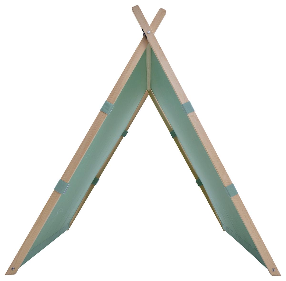 Spielzelt S052.201.03 - Grün, KONVENTIONELL, Holz/Textil (123/107/106cm) - Ambia Garden