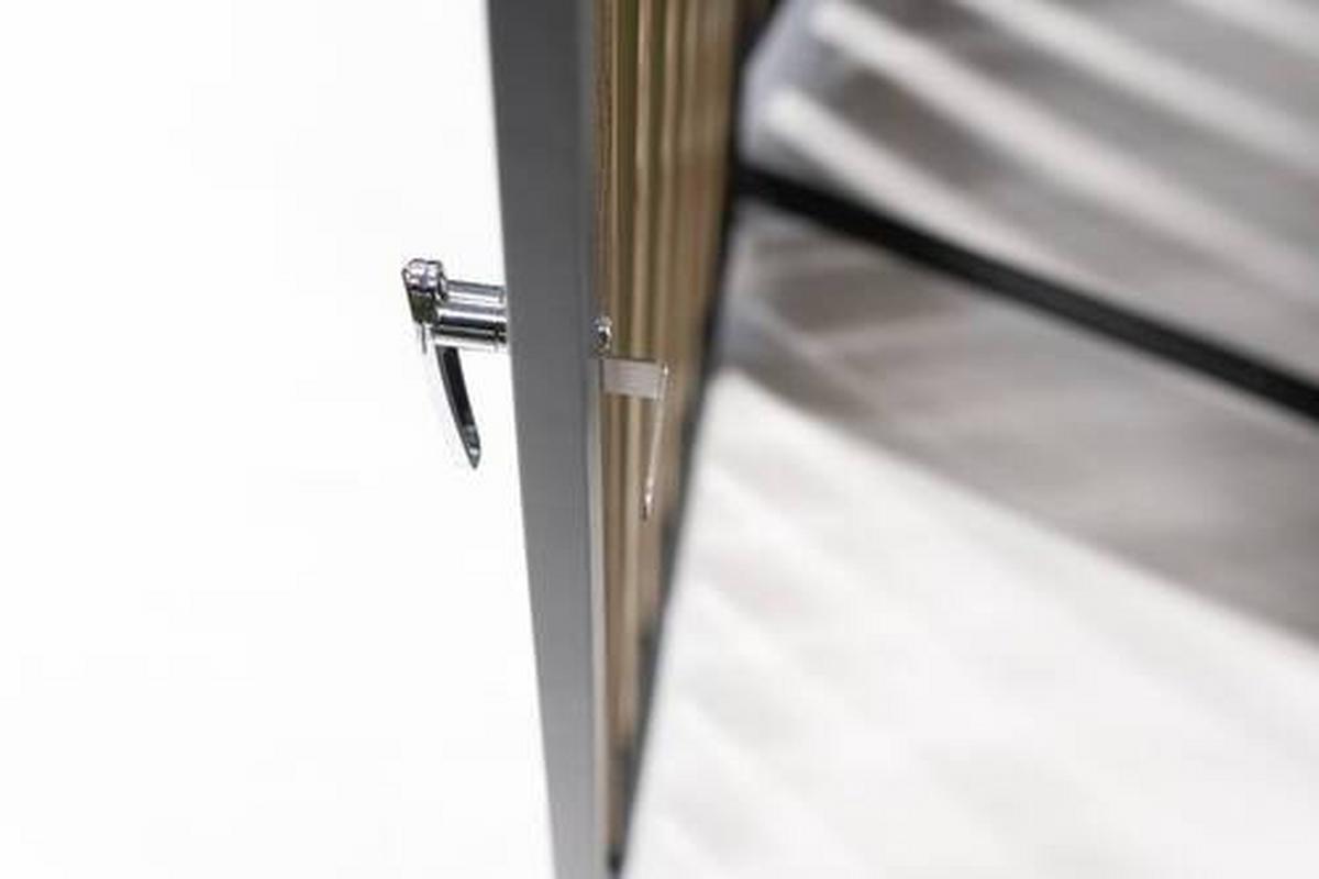 Mülltonnenbox Mülltonnenbox 2-Fach 240 Liter - Anthrazit/Naturfarben, Basics, Metall (84/125/134cm)