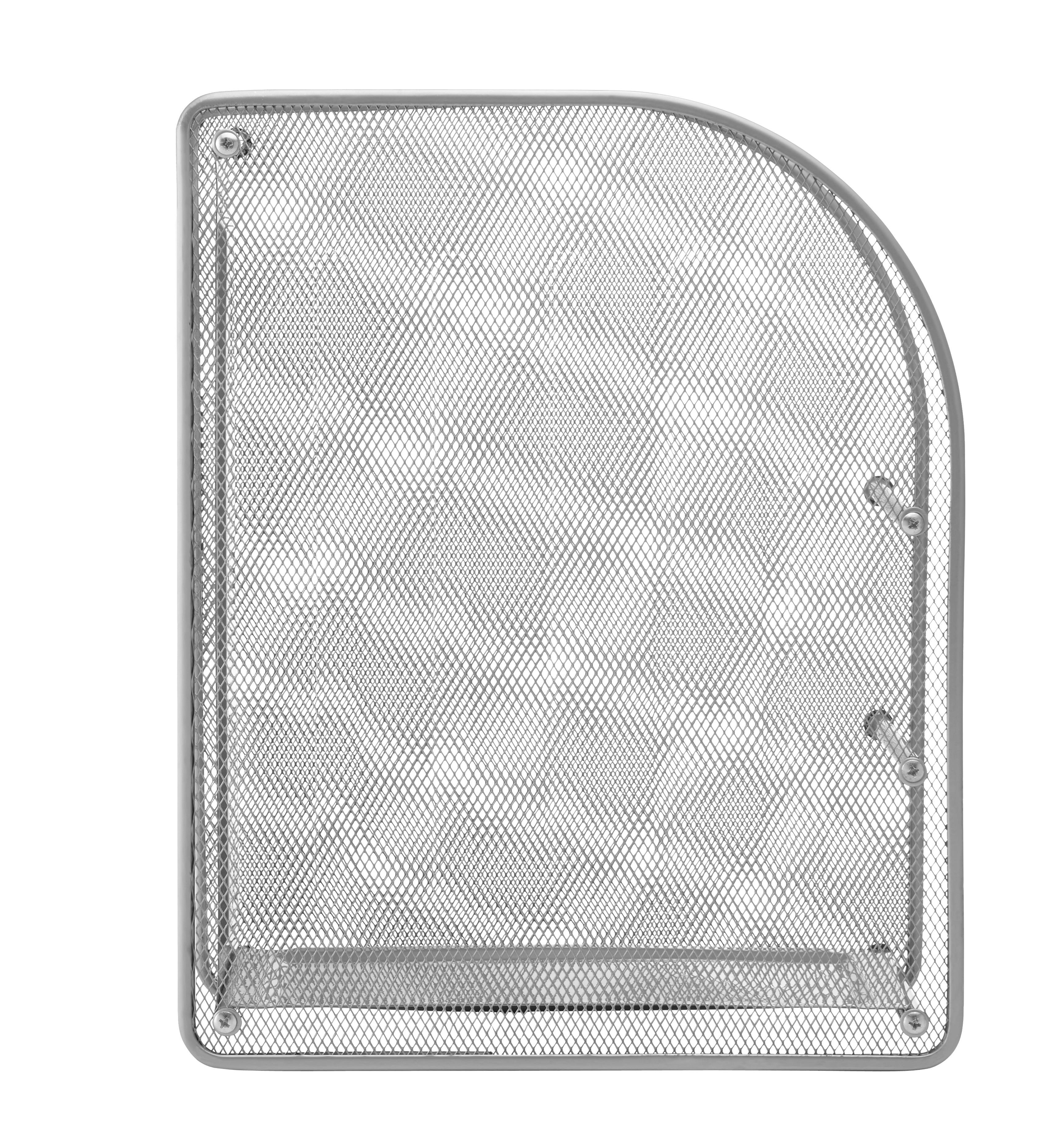 Šanon Na Časopisy Mesh - barvy stříbra, kov (35/27,8/8cm) - Homezone
