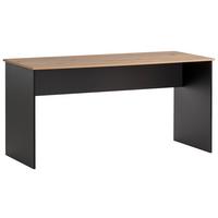 Schreibtisch Aino - Eichefarben/Schwarz, MODERN, Holzwerkstoff (65/150/73,6cm) - MID.YOU