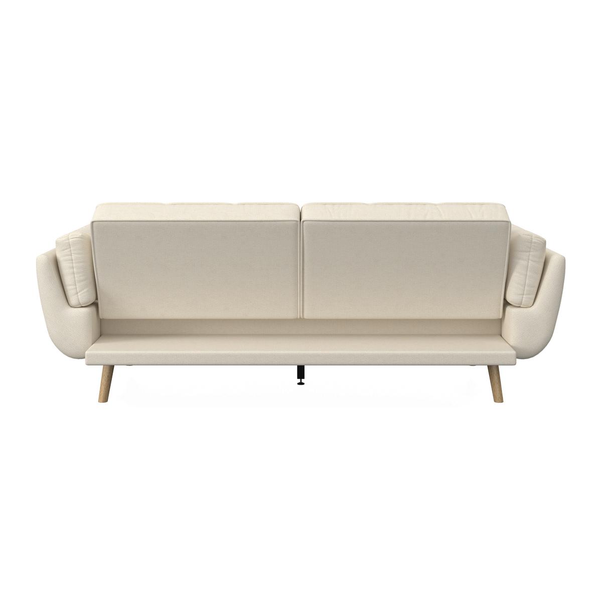 Rozkladacia pohovka CORA, krémová, max. 360 kg - krémová/prírodná farba, Modern, drevo/textil (214/92/81cm) - Bessagi Home