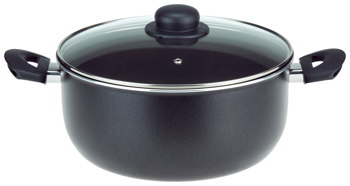 Húsosfőzőedény Kb. 6l - fekete/áttetsző, Konventionell, Üveg/fém (26/11cm) - Luca Bessoni