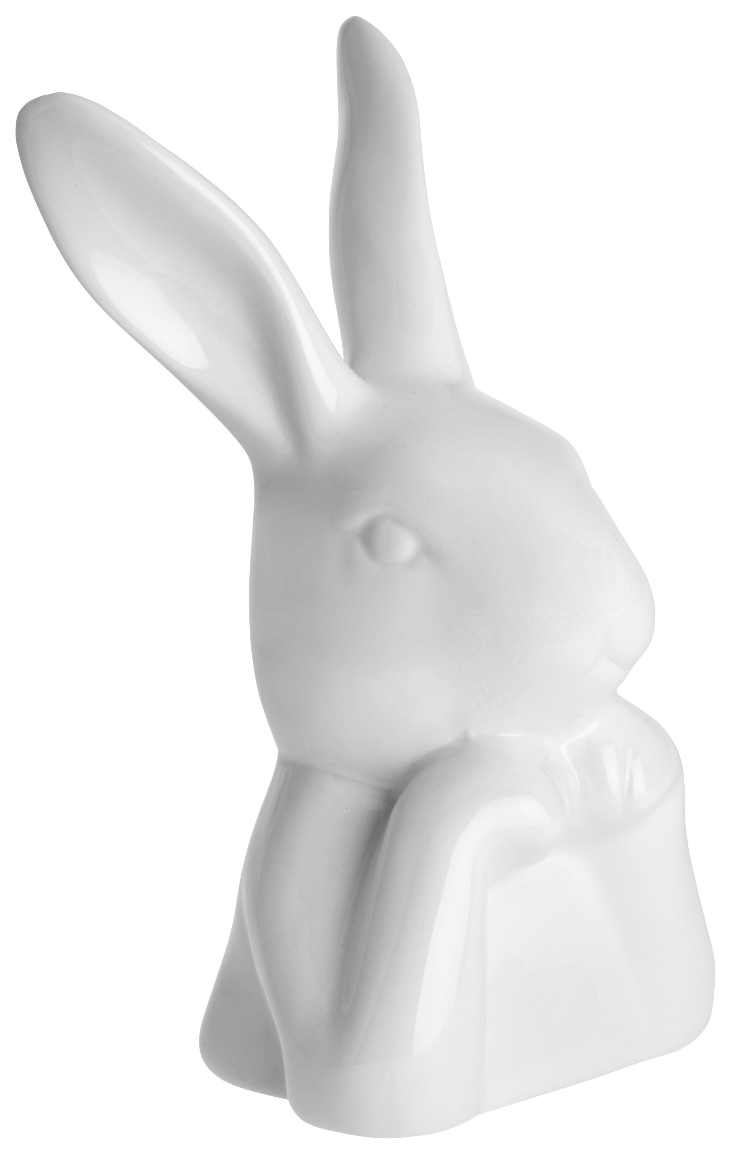 Zajíc Dekorační Bernd I - bílá, Basics, keramika (10/9,5/18cm)