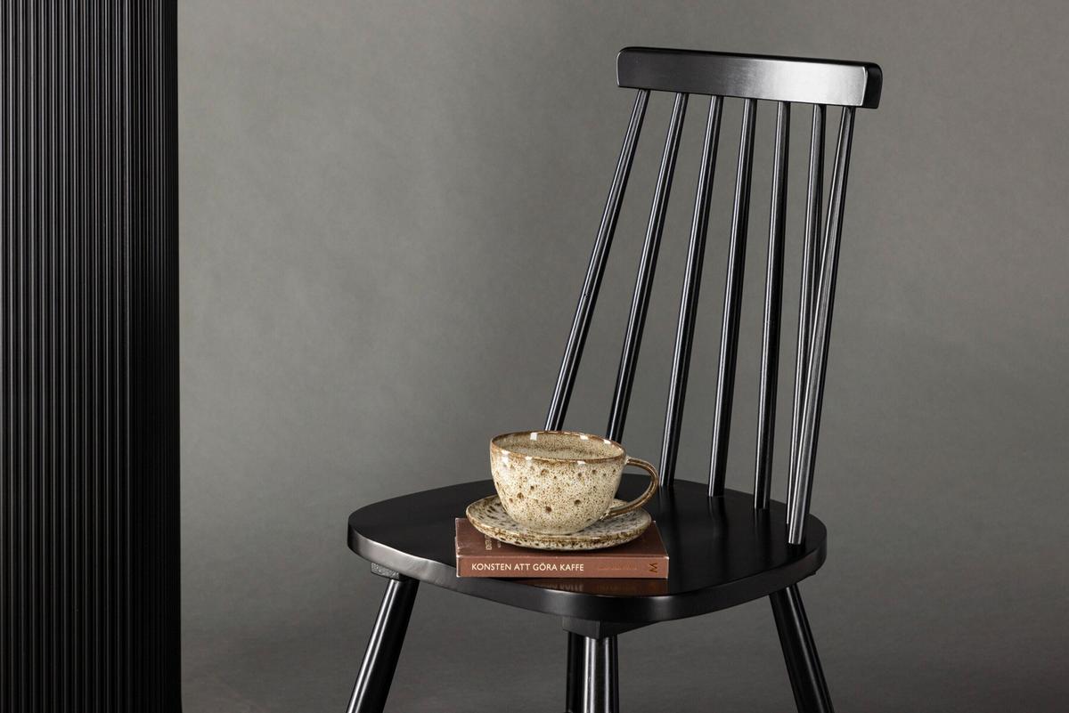 Stuhl Lönneberga Schwarz B: 43 cm - Schwarz, MODERN, Holz (43/88/50cm) - Livetastic