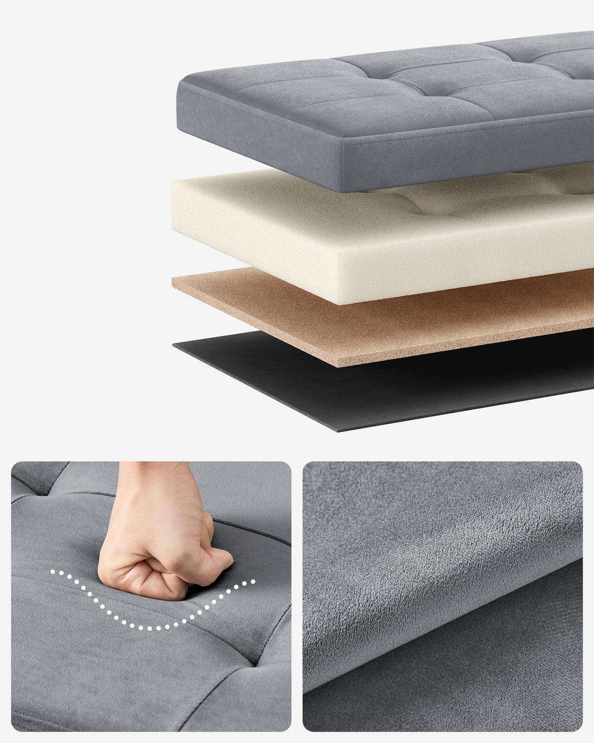 SITZBOX Grau B: 38cm - Grau, Basics, Holzwerkstoff/Textil (38/38/38cm)