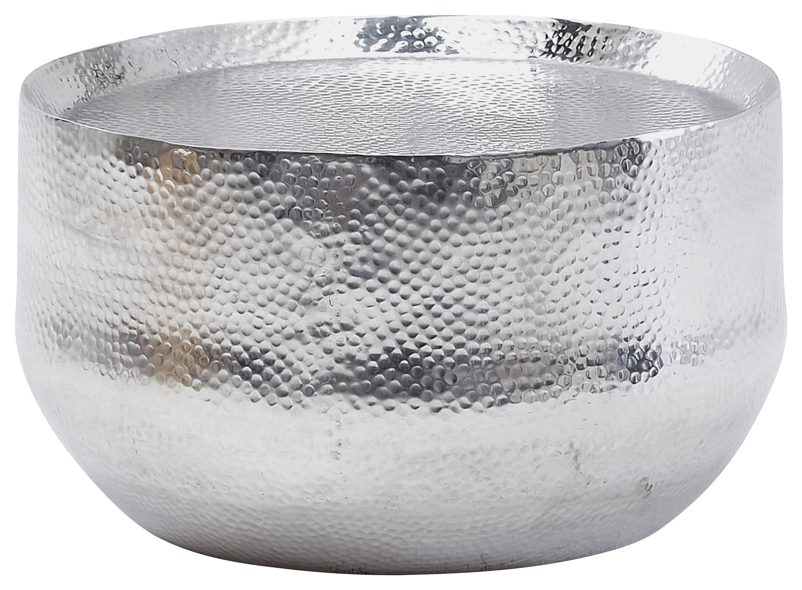 Konferenčný stolek stříbrný - barvy stříbra, Moderní, kov (60/60/35cm) - MID.YOU