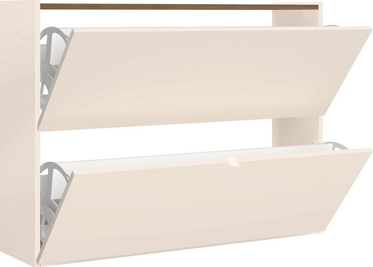 Schuhkipper Rainbow Eichefarben/Kaschmir B:104 cm - Kaschmir/Eichefarben, Design, Holzwerkstoff (104/77/29cm) - MID.YOU