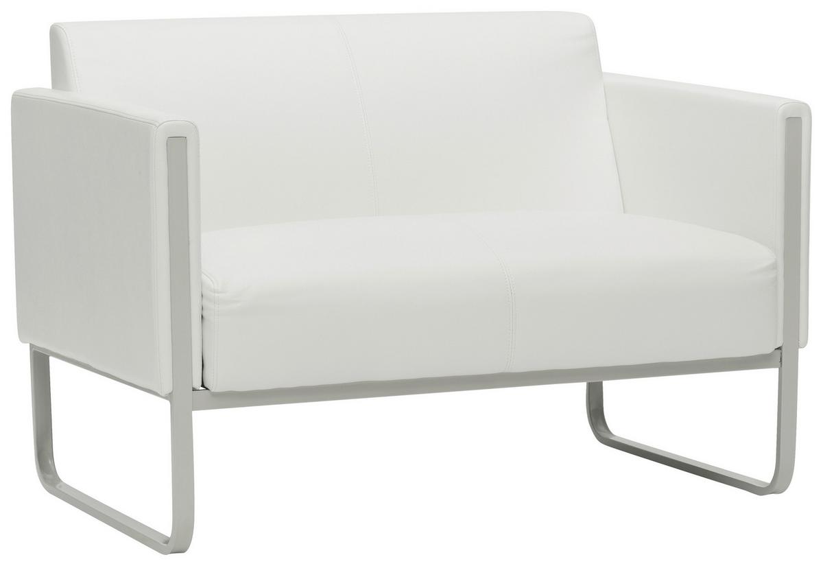 2-Sitzer-Sofa Aruba Weiß Aruba - Weiß/Grau, MODERN, Textil (111/78/71cm) - MID.YOU