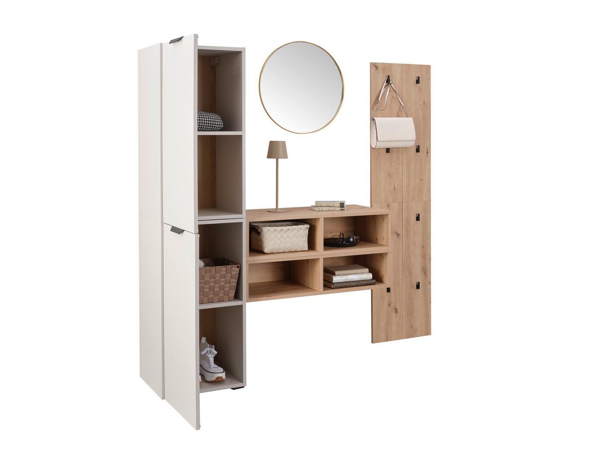 Garderobe Ciao Kaschmir/Eiche Dekor 3--Teilig - Kaschmir/Eiche Artisan, MODERN, Holzwerkstoff (160/160/37,6cm)