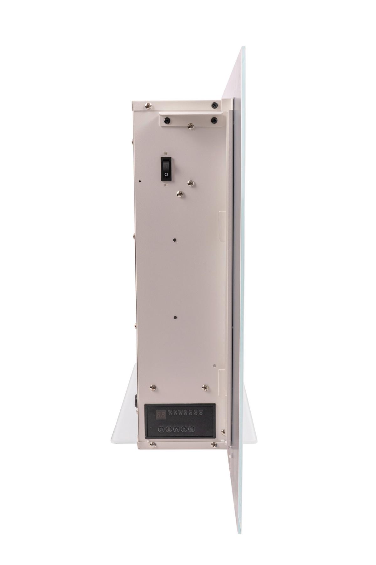 ELEKTROKAMIN B990908 - Weiß, Basics, Glas/Metall (128/61/26cm)