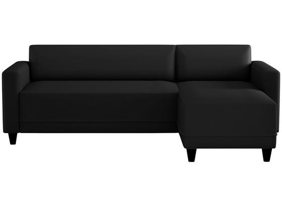 Wohnlandschaft in L-Form Basic 205x140 cm - Schwarz, MODERN, Holz/Textil (205/140cm) Wohnlandschaft in L-Form Basic 205x140 cm - Schwarz, MODERN, Holz/Textil (205/140cm)