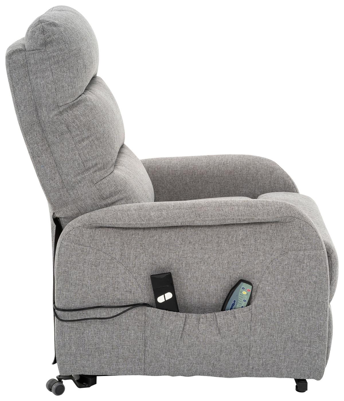 Relaxsessel Luxo - Schwarz/Grau, Design, Textil/Metall (68/100/94cm) - Livetastic