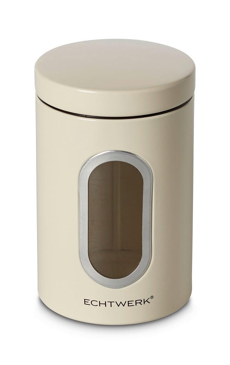 Vorratsdose Echtwerk Stilvolle Vorratsdose - Creme, MODERN, Metall (12/18/12cm) - Echtwerk