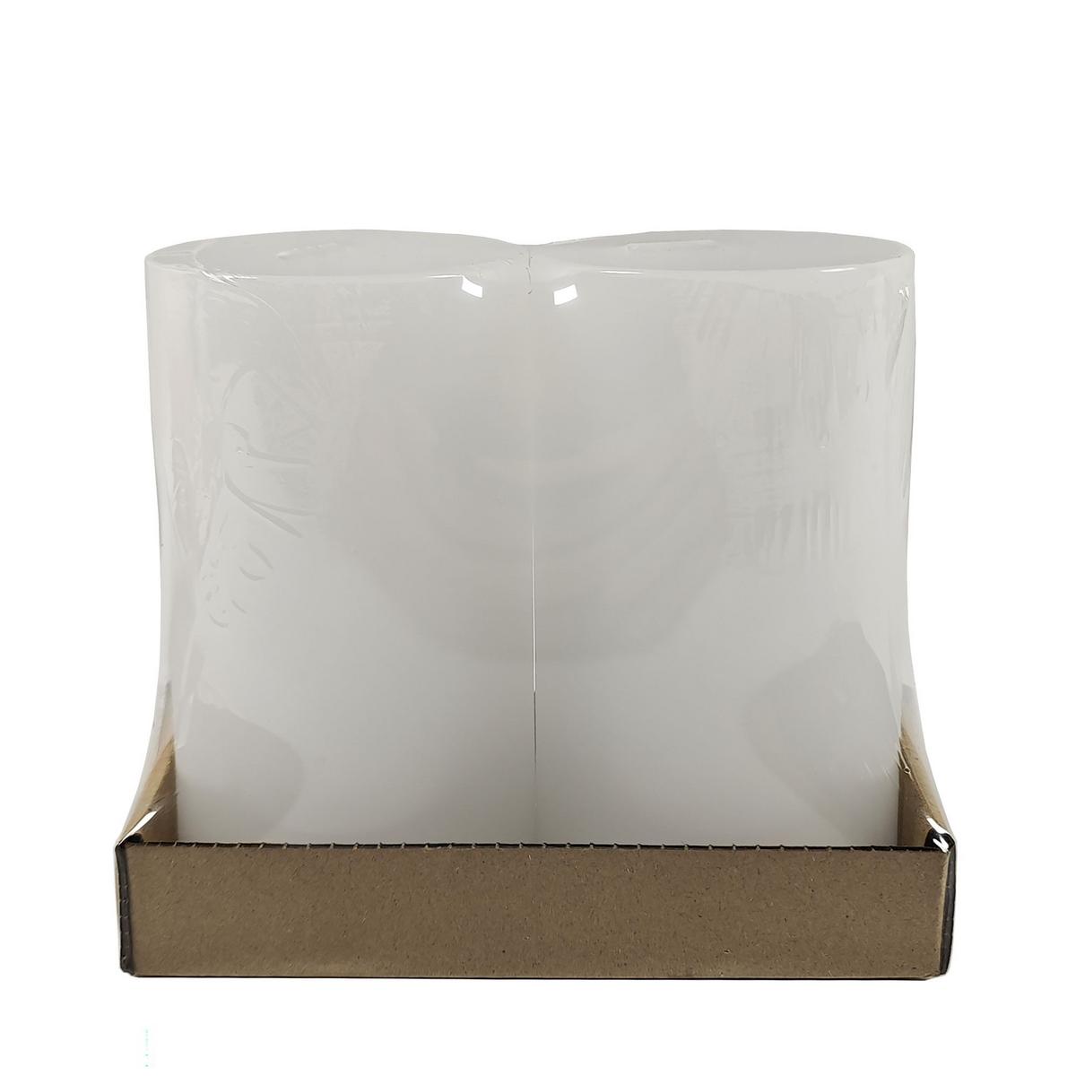 Tömbgyertya Sophie - fehér, Konventionell, természetes anyagok (6,8/12cm) - Ondega