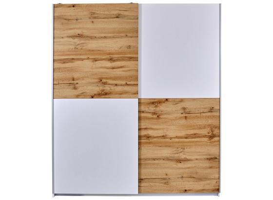 Skříň S Posuvnými Dveřmi Victor 2 - bílá/barvy dubu, Moderní, dřevěný materiál (170/195/63cm) Skříň S Posuvnými Dveřmi Victor 2 - bílá/barvy dubu, Moderní, dřevěný materiál (170/195/63cm)