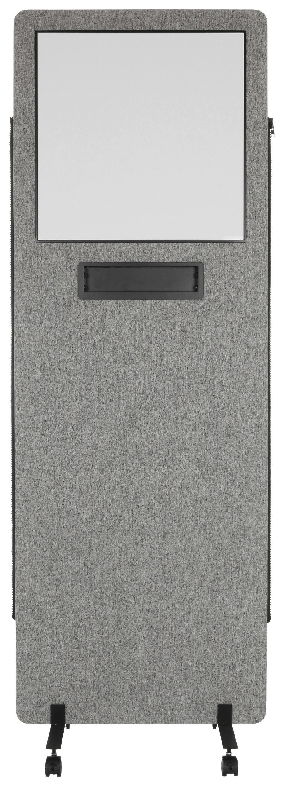 Trennwand Flexmiut Wb - Klar/Hellgrau, Basics, Kunststoff/Textil (60/177/3cm) - MID.YOU