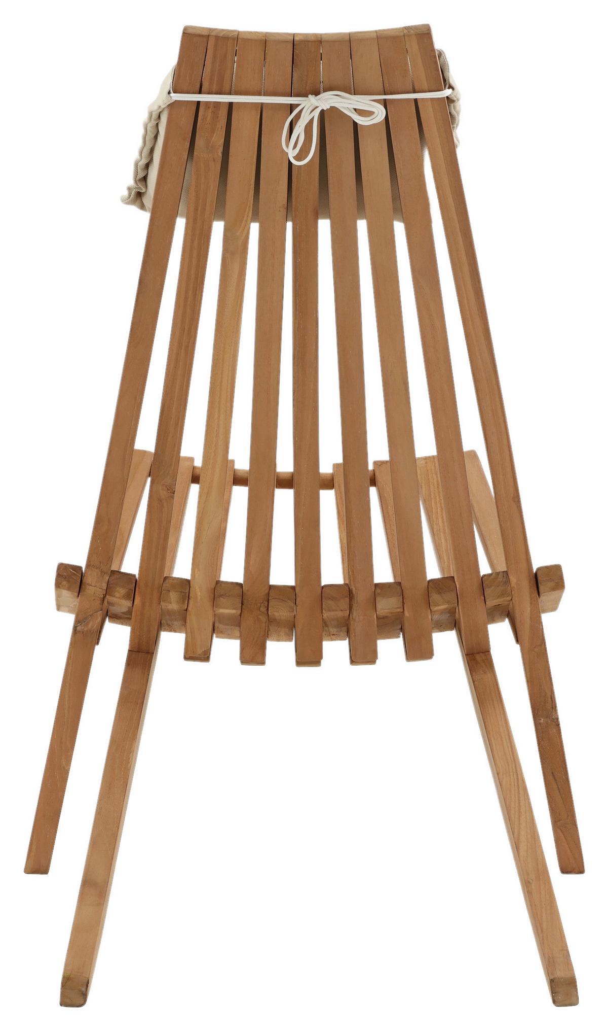 Loungesessel Kenya - Goldfarben, KONVENTIONELL, Holz (86/100/68cm) - Gardenson