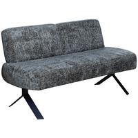 Sitzbank Grün Mit Metallbeinen Ulmo B: 162 Cm - Schwarz/Grün, MODERN, Textil/Metall (162/83/71cm)