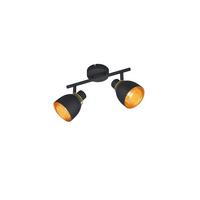 Strahler R80812032 2erspot Punch - Goldfarben/Schwarz, Design, Metall (28,5/20/10cm)