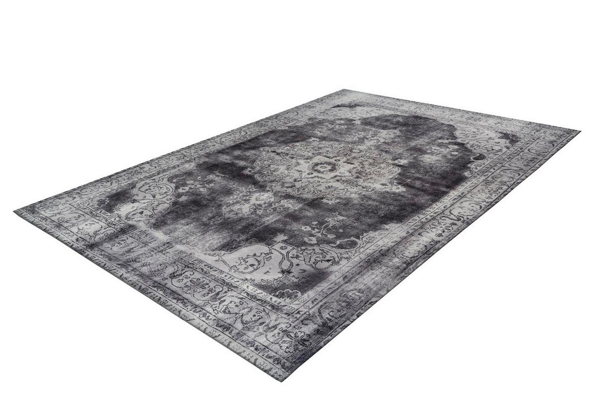 Flachwebteppich Vintage 8400 Hellgrau, 140x200 cm - Hellgrau, KONVENTIONELL, Textil (140/200cm)