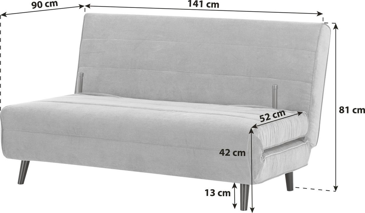 Rozkládací křeslo SVEN 140, šedá / modrá tkanina - šedá/modrá, Moderní (141/81/90cm)