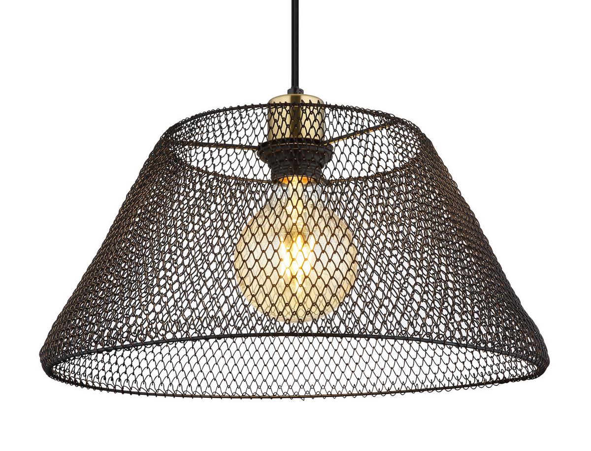Hängeleuchte 15646h1 - Goldfarben/Schwarz, Trend, Kunststoff/Metall (36/120cm) - Globo