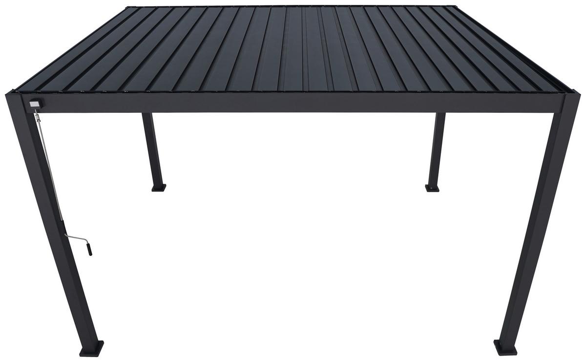 Pergola PERGOLA DELUXE 400X300CM - antracitová, Moderní, kov (400/250/300cm) - Gardenson
