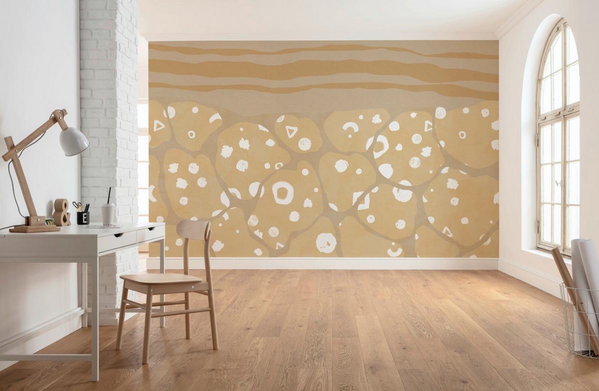 Fototapete Subsoil - Braun/Weiß, Trend, Papier (400/280cm) - Komar