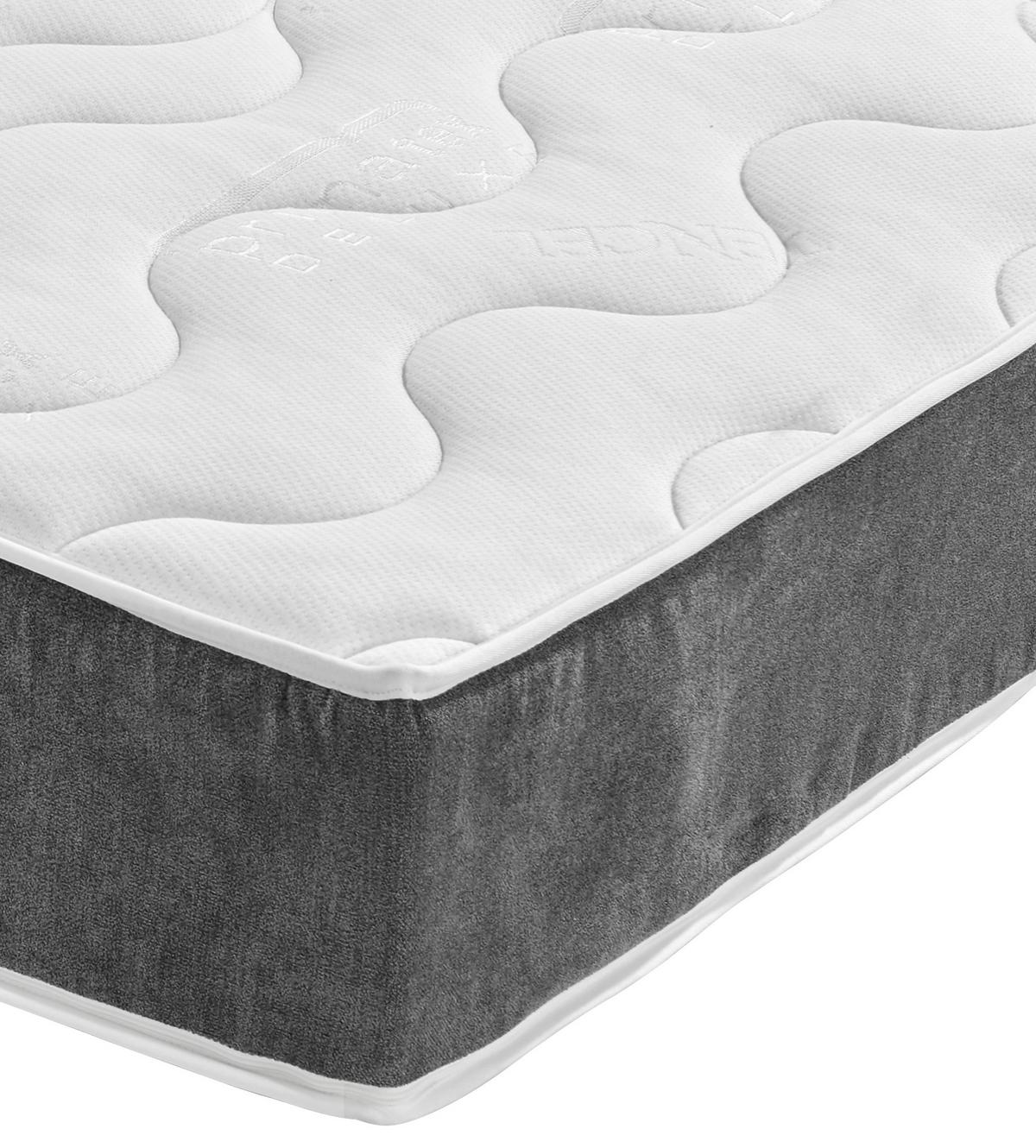 Taschenfederkernmatratze Timber, 140x200cm Mittelfest - Weiß, Textil (140/200cm) - Primatex