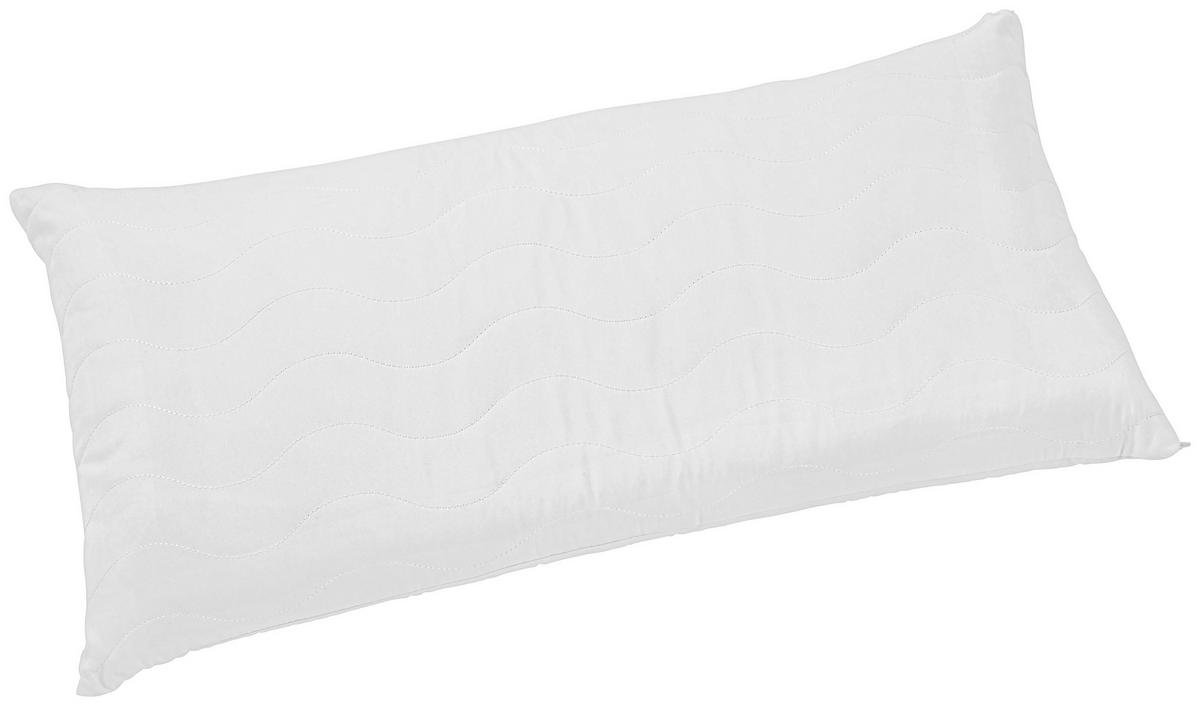 Polster Anti-Schnarch Kissen Benno 40x80 cm Pes/Kaltschaum - Weiß, KONVENTIONELL, Textil (40/80cm) - Primatex