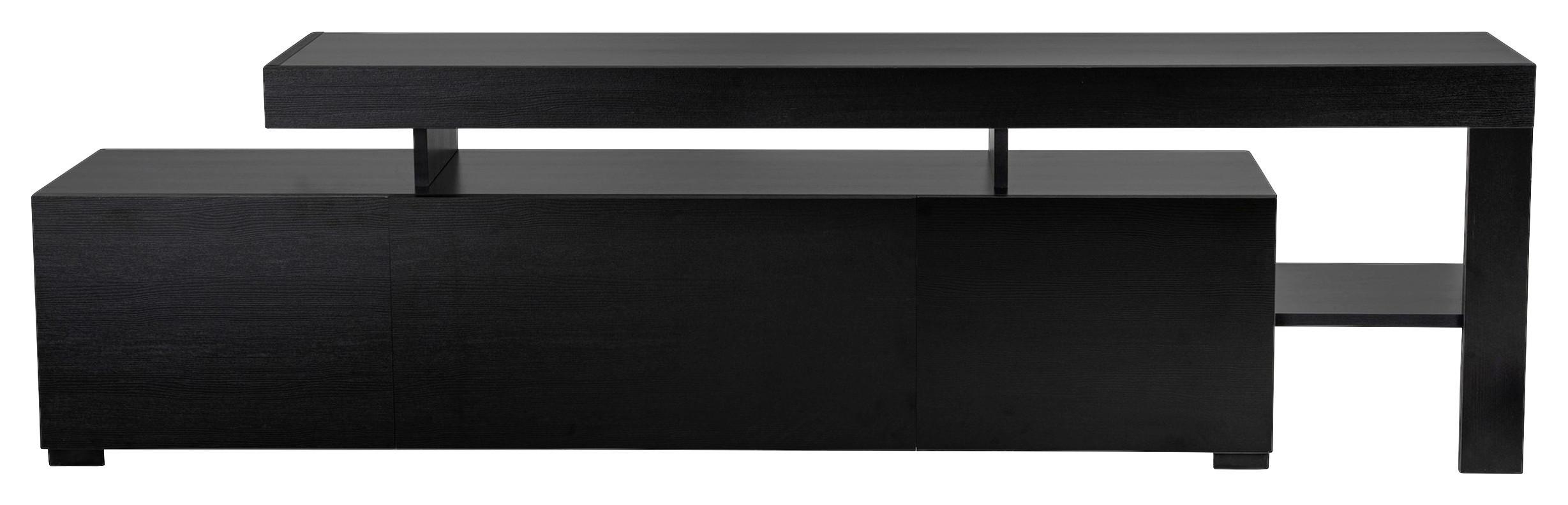 TV-ELEMENT Schwarz B: 192cm - Schwarz, MODERN, Holzwerkstoff (192/53/37cm)