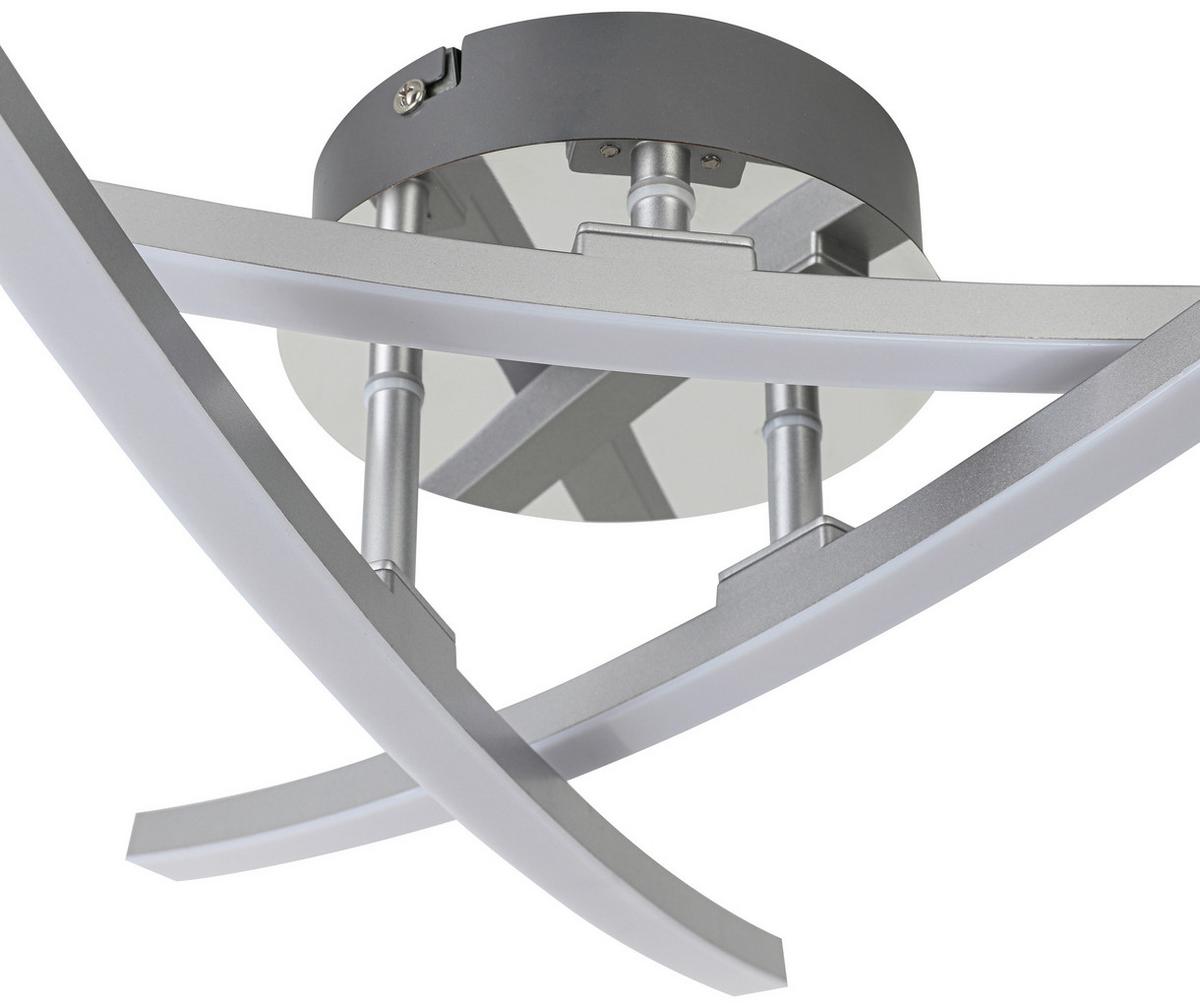 STROPNÉ LED SVIETIDLO KRISTINA - chrómová/strieborná, Modern, kov/plast (56/11cm) - Mömax