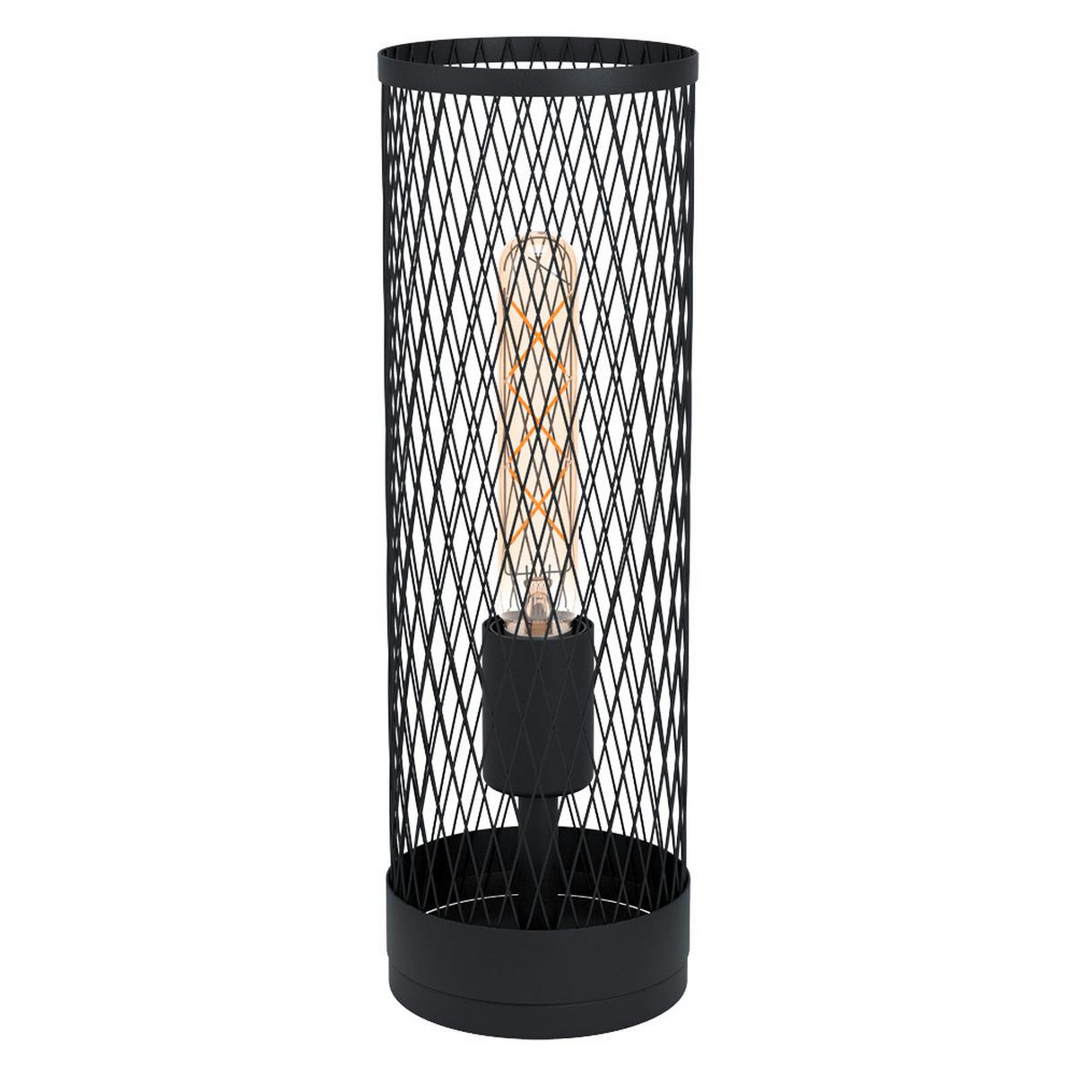Tischleuchte 43536 Redcliffe - Schwarz, Design, Metall (12/12/38cm) - Eglo