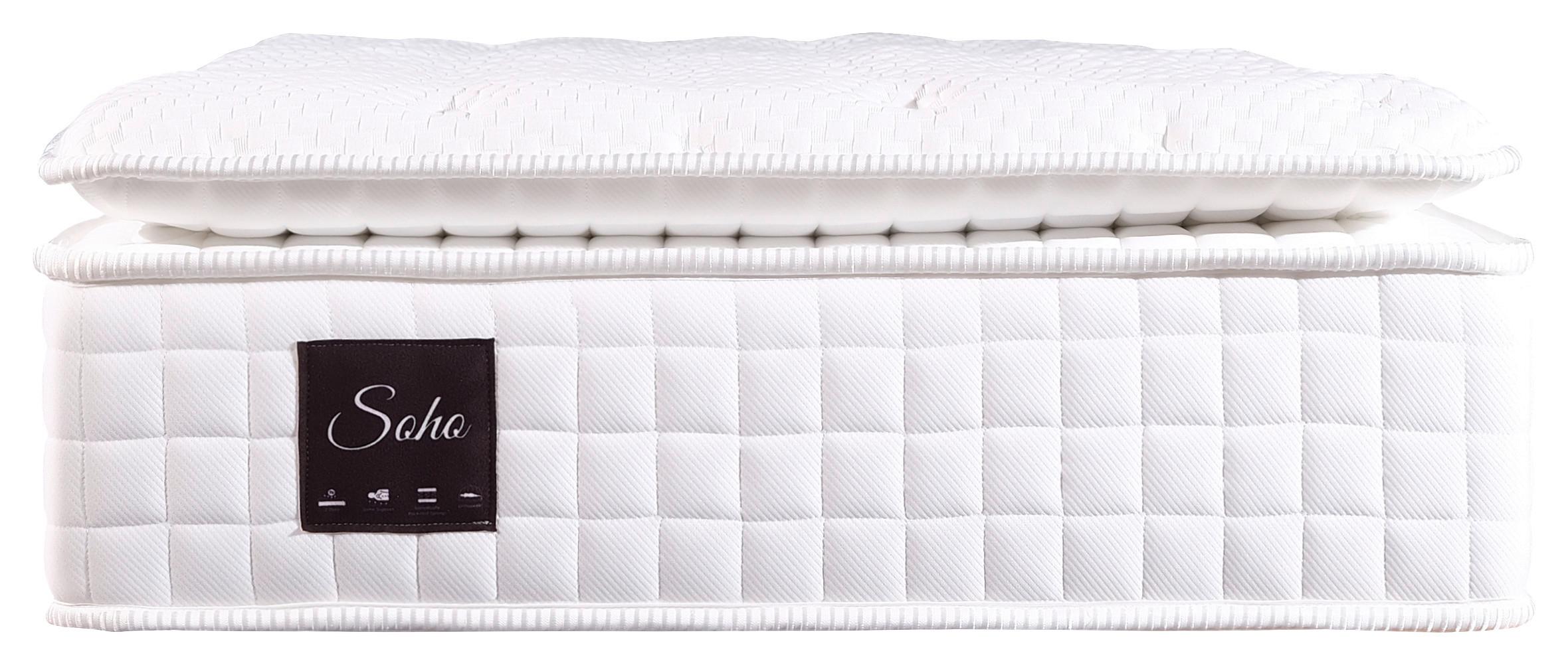 Taschenfederkernmatratze Soho 90x200 cm H3 H: 32 cm - Weiß, Basics, Textil (90/200cm) - Livetastic