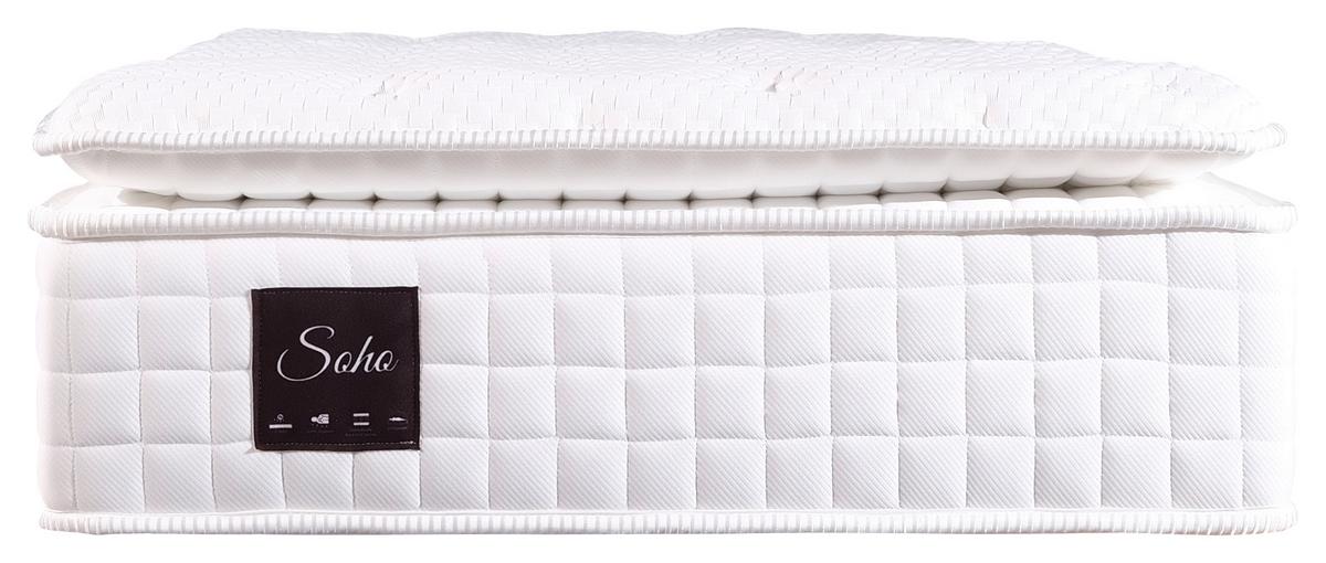 Taschenfederkernmatratze Soho 120x200 Cm H3 H: 32 Cm - Weiß, Basics, Textil (120/200cm) - Livetastic