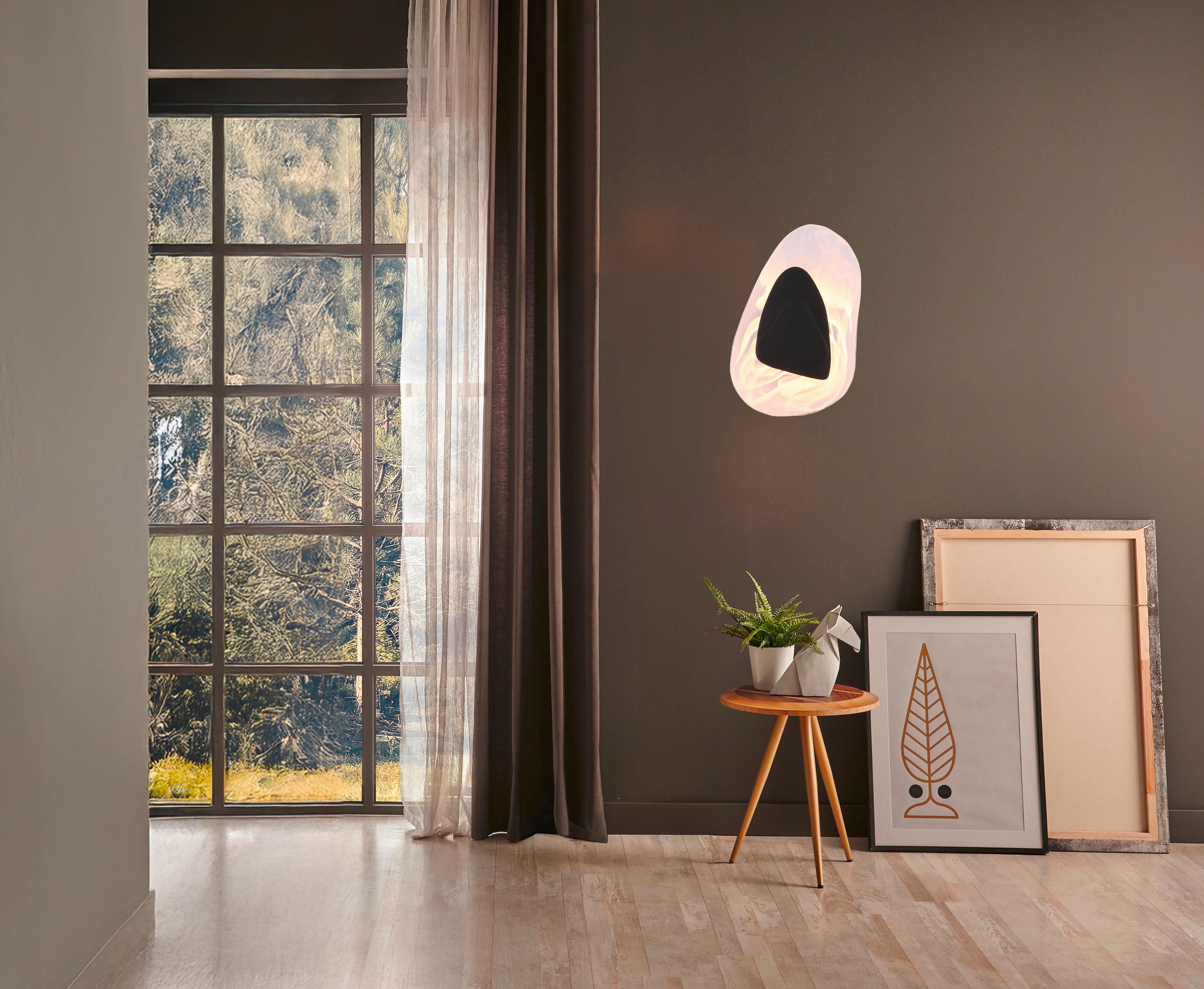LED-Wandleuchte 78411s Dorsey - Klar/Schwarz, Design, Glas/Metall (20,3/31,5cm) - Globo