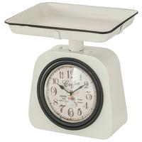 Stolní hodiny Waage, V: 30cm - bílá, Moderní, kov (28/30/22cm)