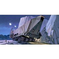 Fototapete Star Wars Sandcrawler - Blau/Schwarz, Trend, Textil (500/250cm)