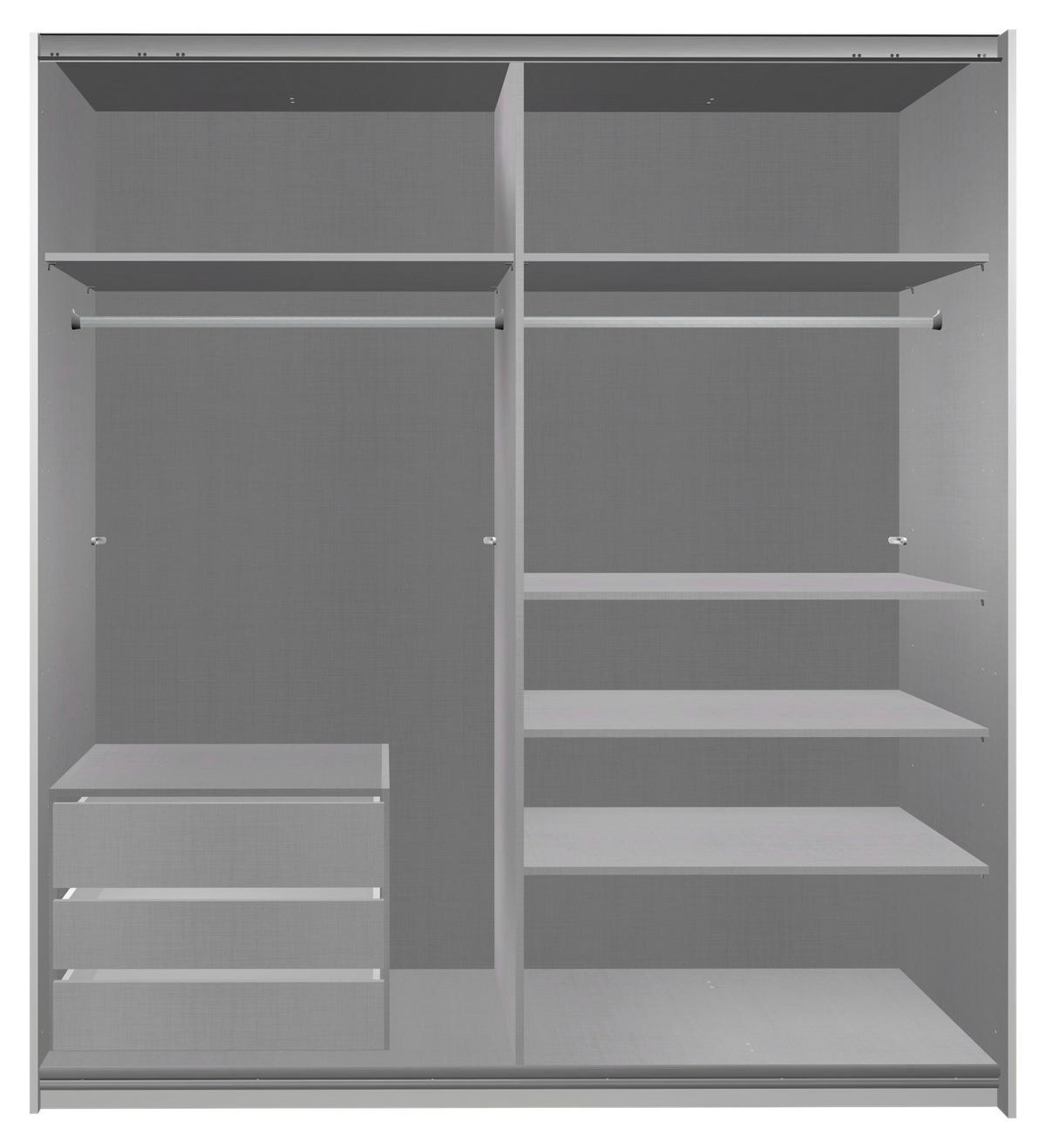 Schubkasteneinsatz Schubkasteneinsatz - Grau, MODERN, Holzwerkstoff (66/48/54cm) - MID.YOU