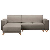 Ecksofa Bella Graphitfarben S: 257x174 Cm - Wengefarben/Graphitfarben, Design, Textil (257/174cm) - Livetastic