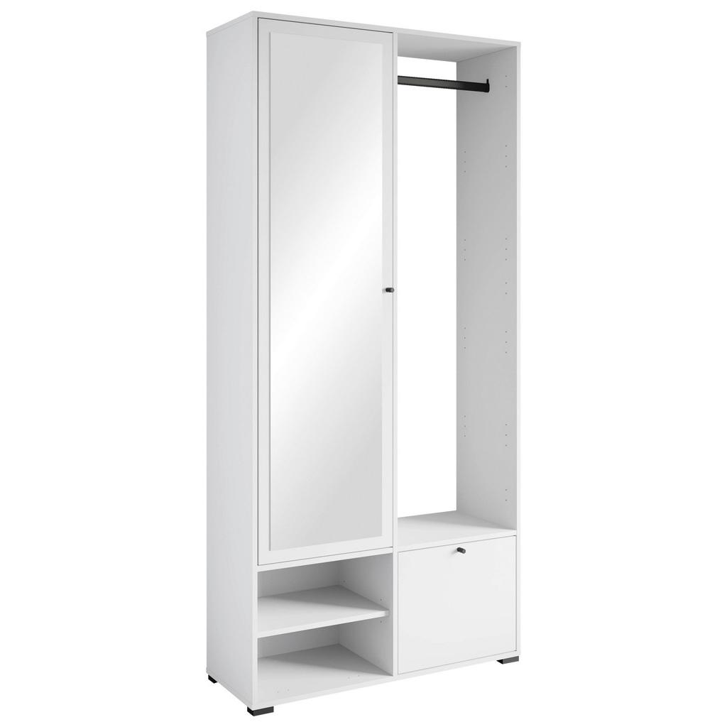 Garderobe Dino Weiß matt B: 90 cm