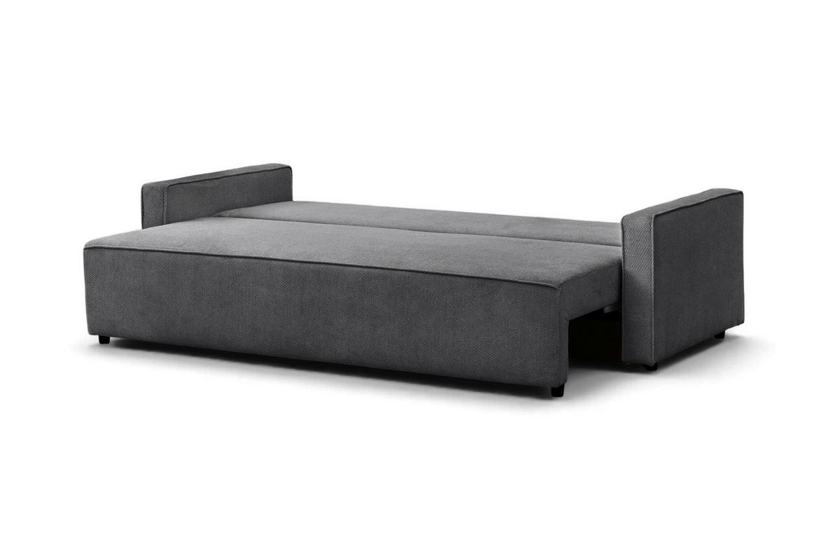 Rozkladacia pohovka NERA, tmavosivá ženilka - tmavosivá, Modern, textil/plast (232/90/100cm)