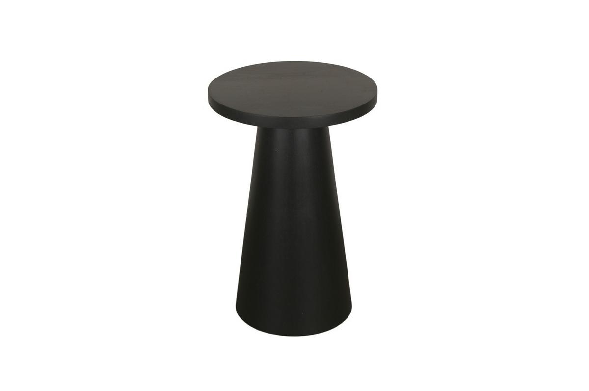 Beistelltischset Cone 2-teilig Schwarz - Schwarz, Design, Holz (30/40/40/60/50cm) - MID.YOU